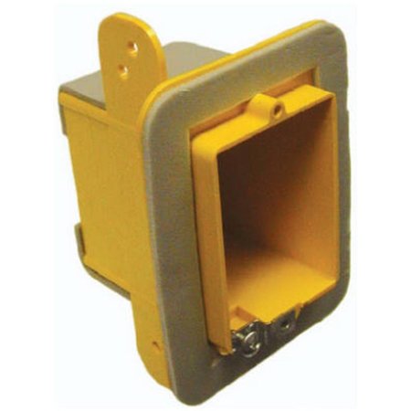 BOOMBOX Electrical Box, 46.10546875 cu in, Switch & Outlet Box, 1 Gang, Thermoplastic Resin, Rectangular BO570410